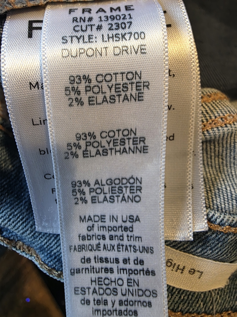 Frame Denim Mid-Wash Skinny Jeans in Light Blue - Picture 6 of 6